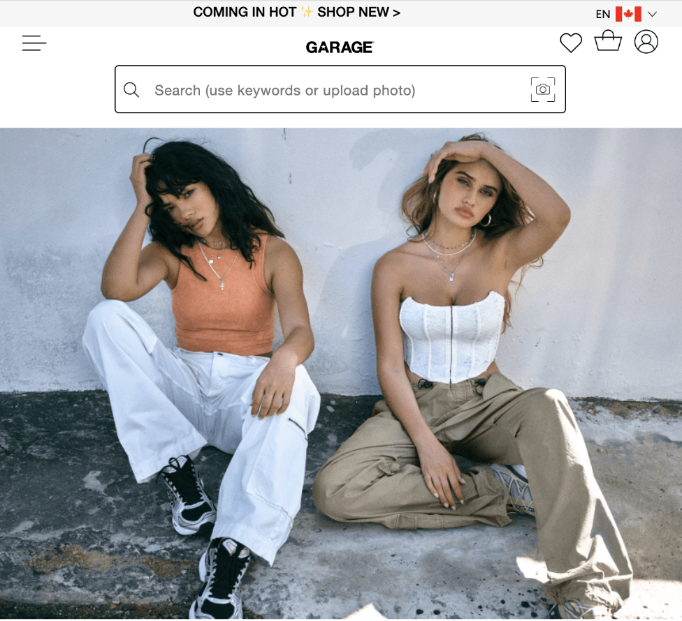 Two young models posing for fashion campaign